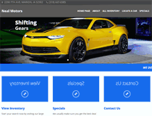 Tablet Screenshot of nealmotorsonline.com